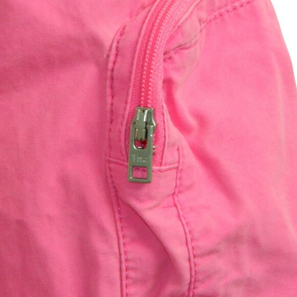 TNA Aritzia Lightweight Neon Pink 100% Cotton Cargo Jogger Pant Size S - Picture 9 of 16